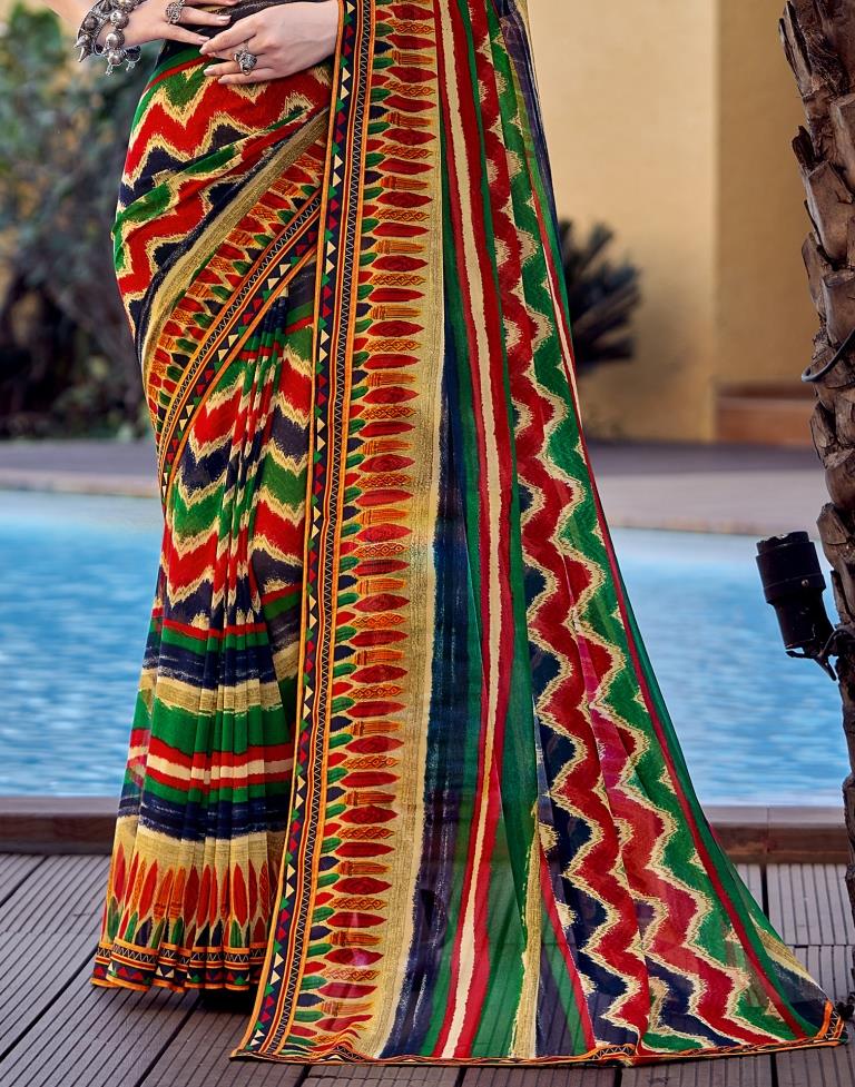 Multi Georgette Saree | Sudathi