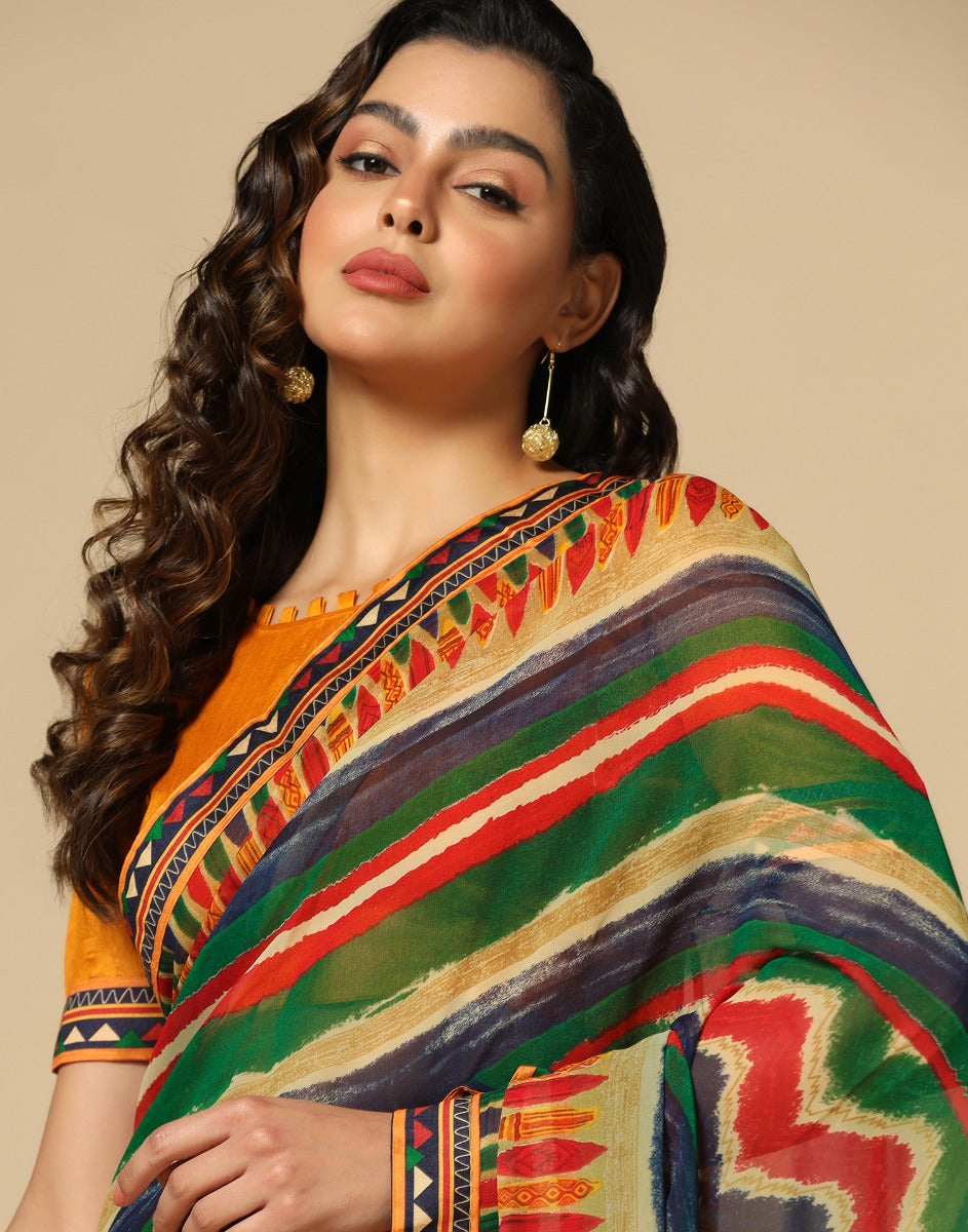 Multi Georgette Saree | Sudathi