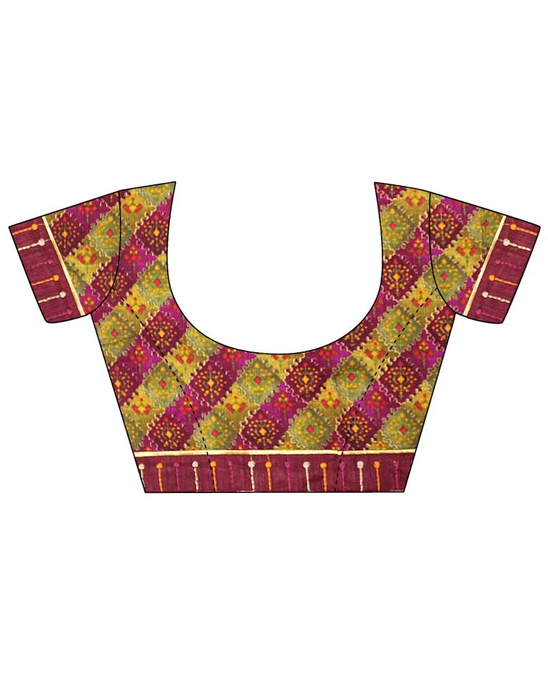 Dark Pink Georgette Saree | Leemboodi