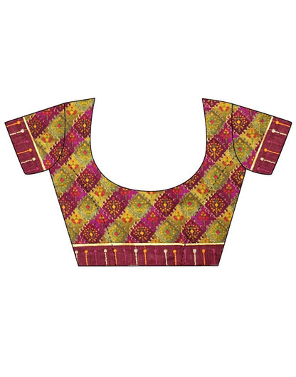 Dark Pink Georgette Saree | Leemboodi