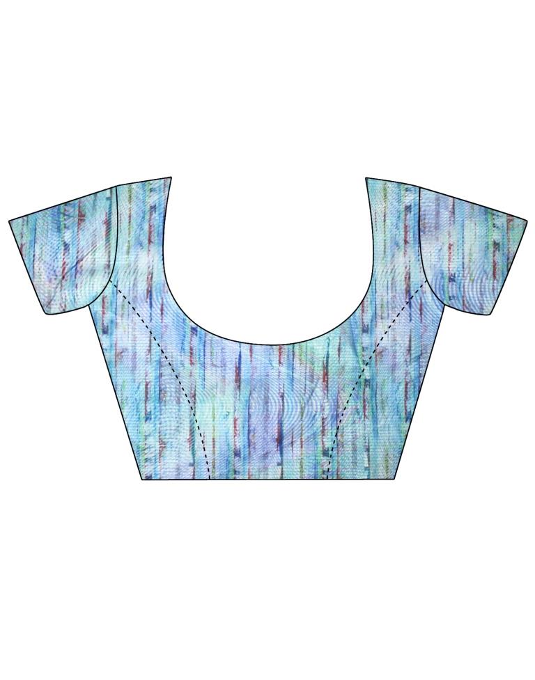 Blue Chiffon Saree | Leemboodi