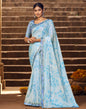 Blue Chiffon Saree | Leemboodi