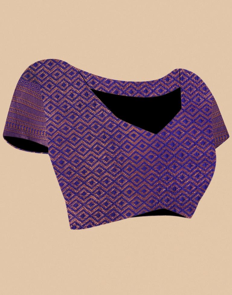 Royal Blue Silk Weaving Saree