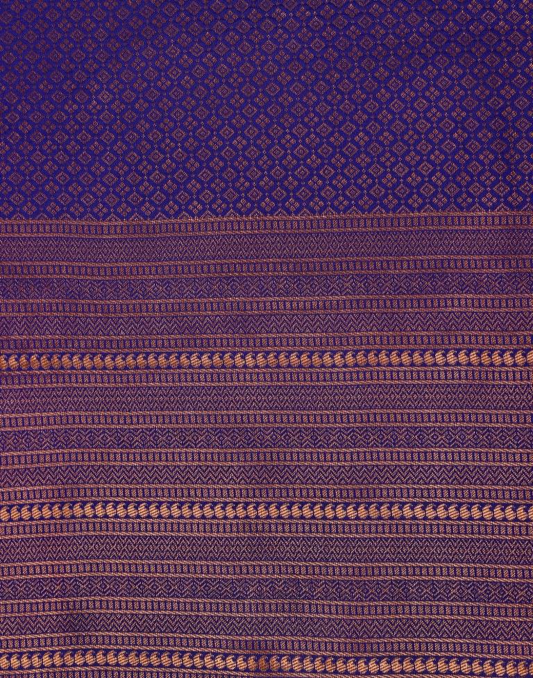 Royal Blue Silk Weaving Saree