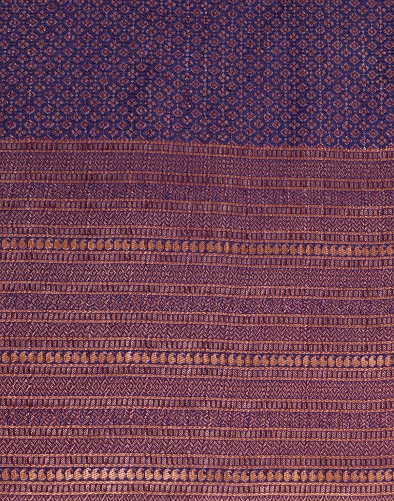 Navy Blue Silk Weaving Saree
