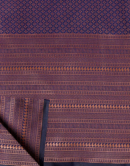 Navy Blue Silk Weaving Saree