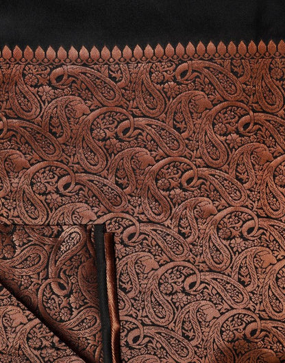 Black Silk Weaving Saree