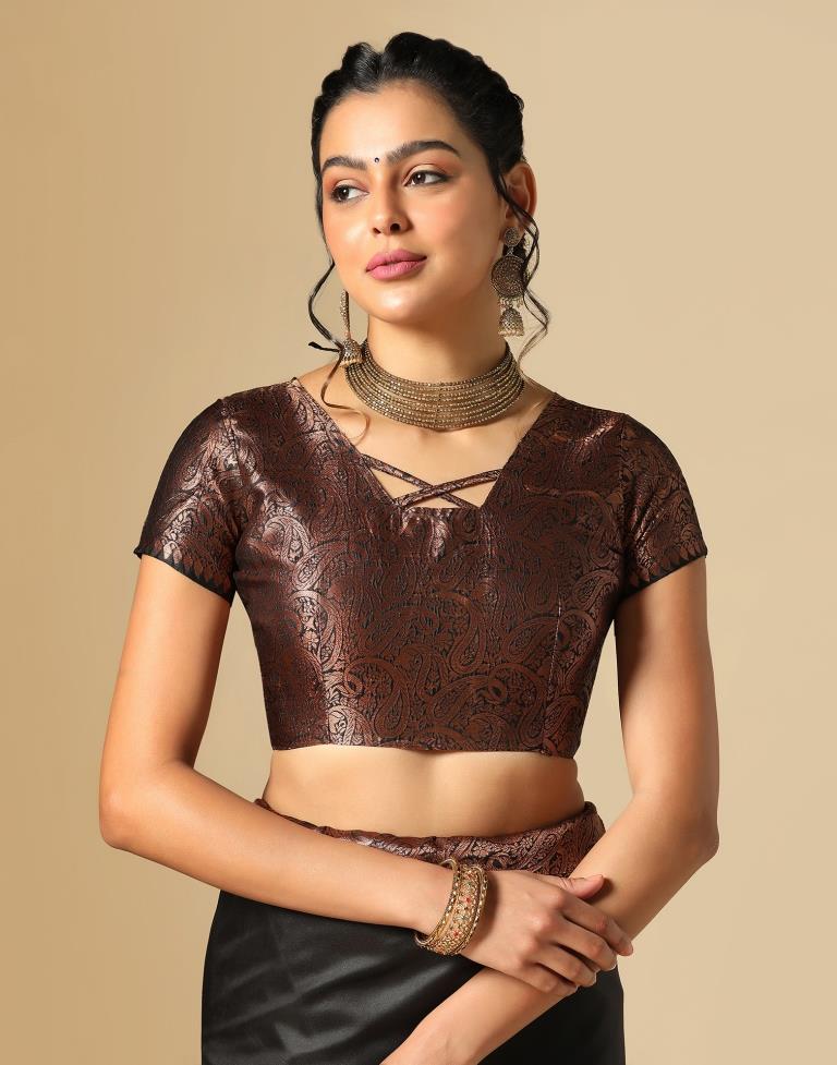 Black Silk Weaving Saree