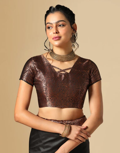 Black Silk Weaving Saree