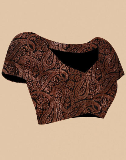 Black Silk Weaving Saree