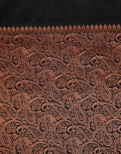 Black Silk Weaving Saree