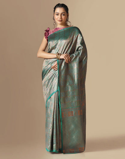 Rama Green Kanjivaram Silk Saree | Sudathi
