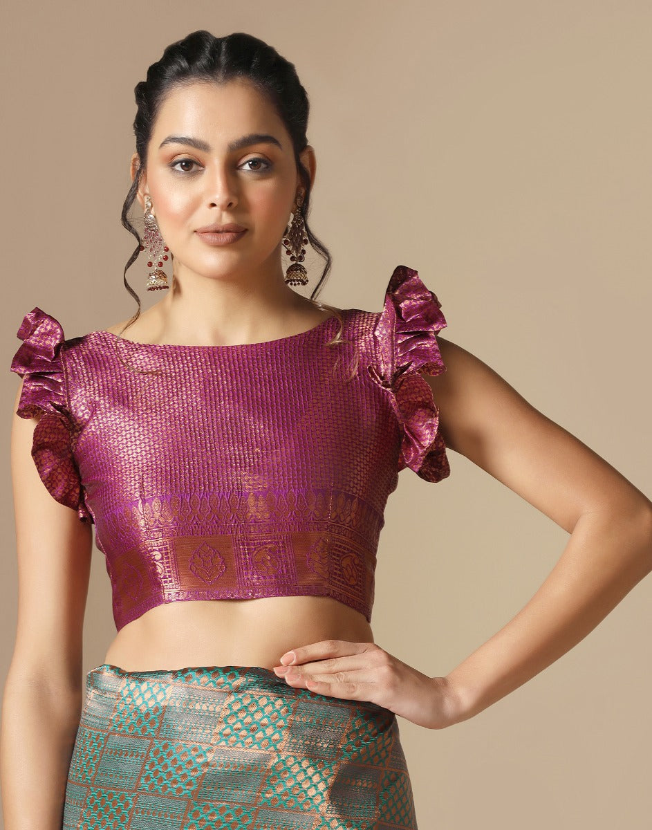 Rama Green Kanjivaram Silk Saree | Sudathi