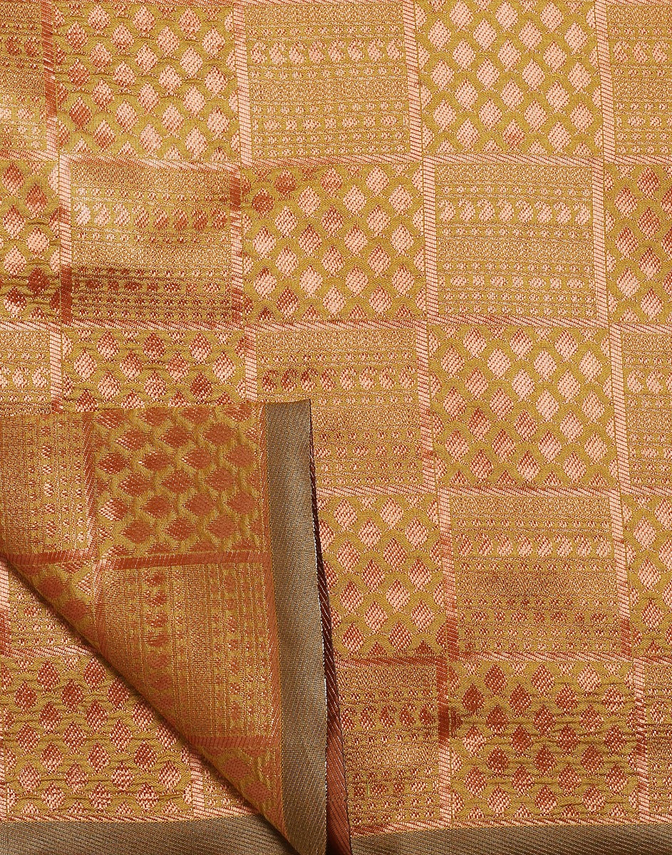 Mustard Kanjivaram Silk Saree | Sudathi