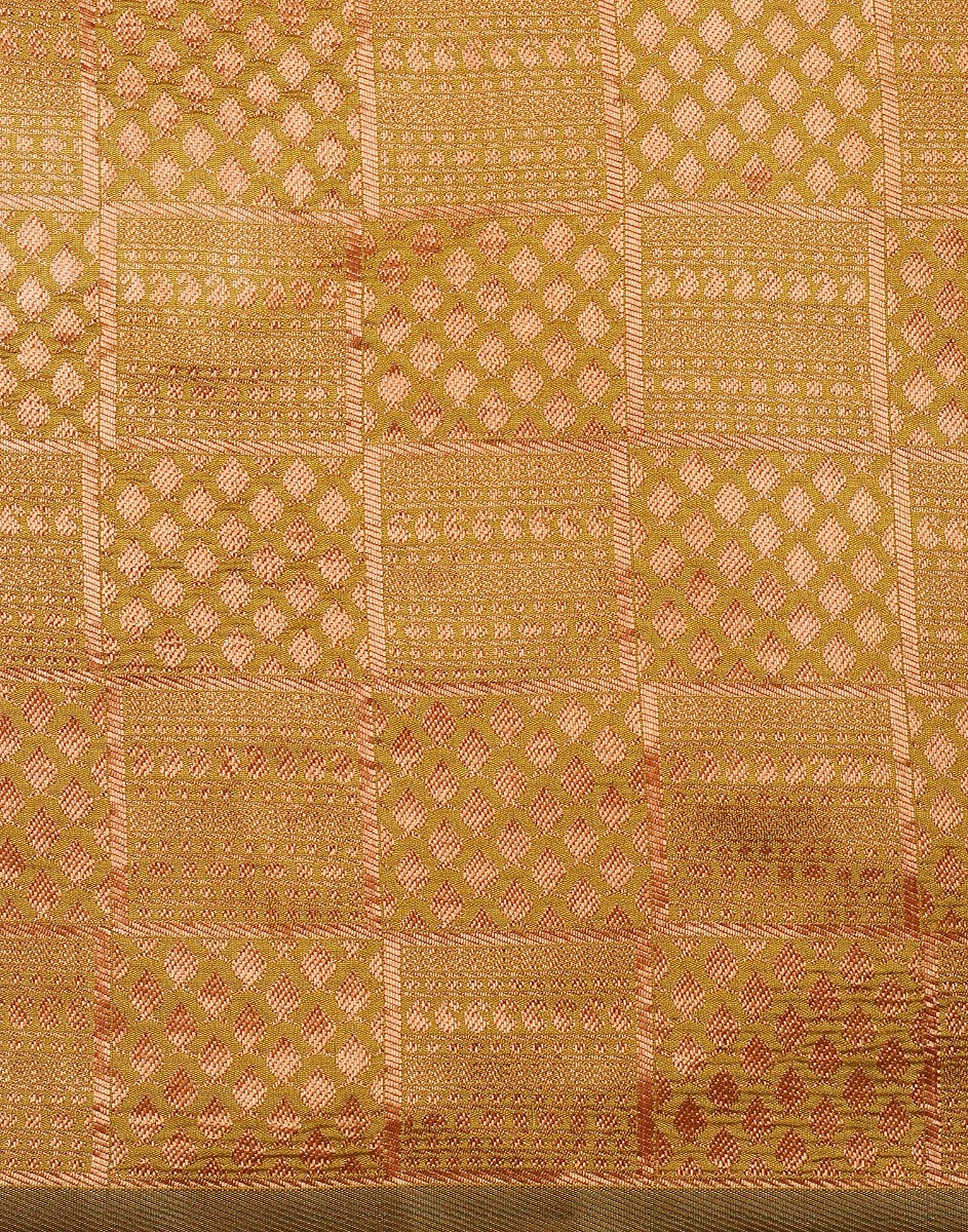 Mustard Kanjivaram Silk Saree | Sudathi