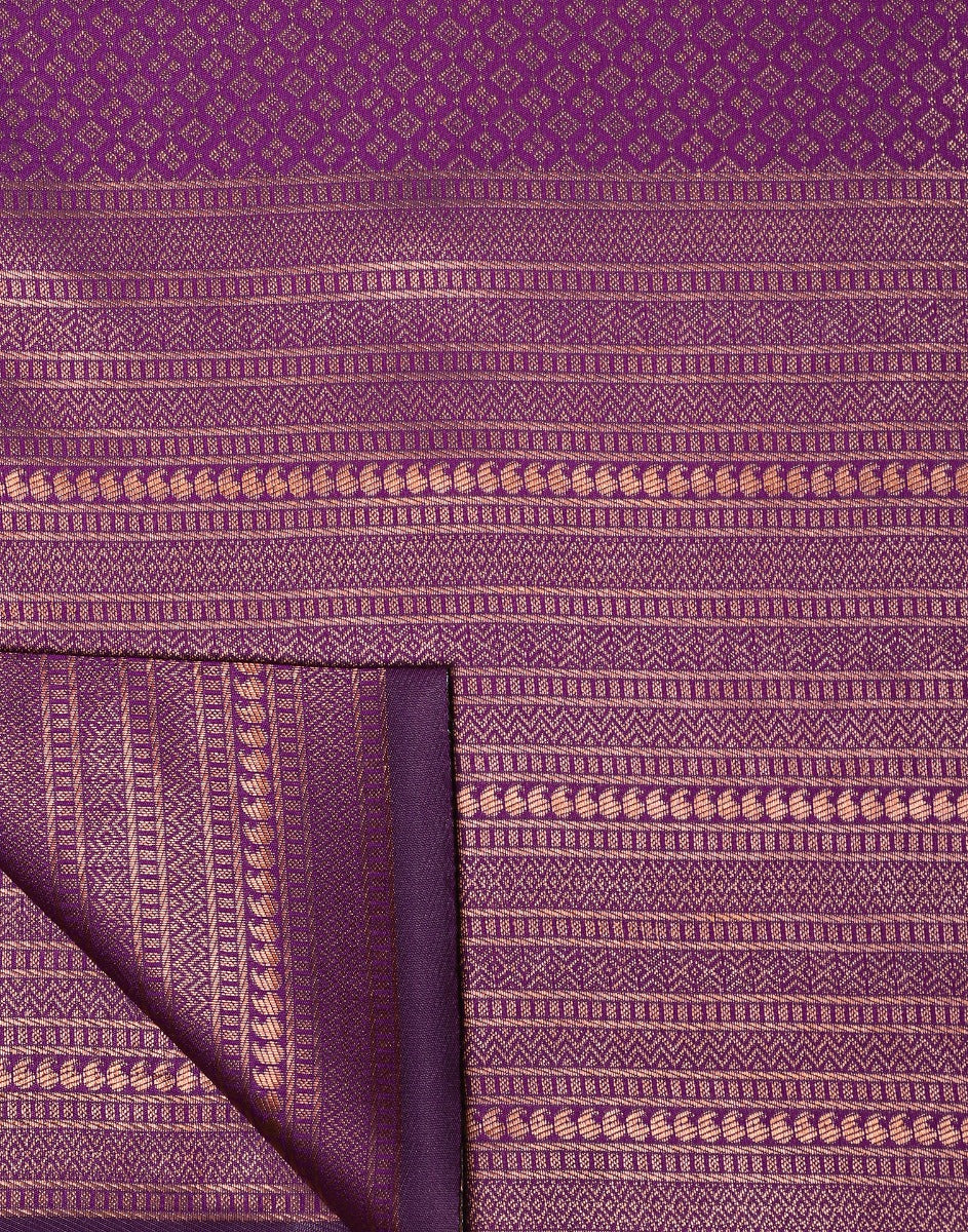 Purple Kanjivaram Silk Saree | Leemboodi