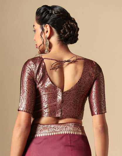 Maroon Kanjivaram Silk Saree | Sudathi