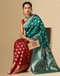 Rama Green Silk Weaving Saree