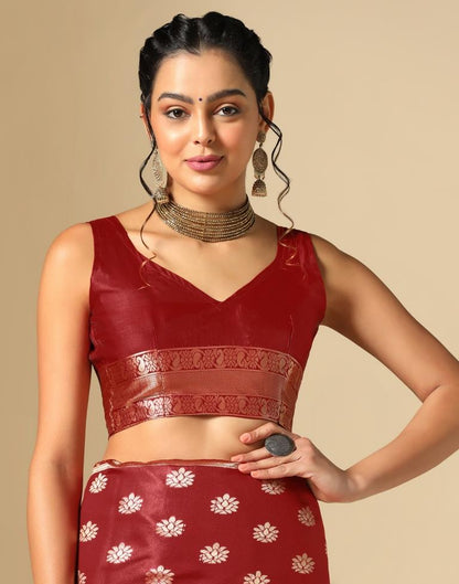 Rama Green Silk Weaving Saree