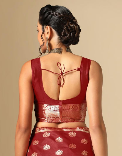 Rama Green Silk Weaving Saree