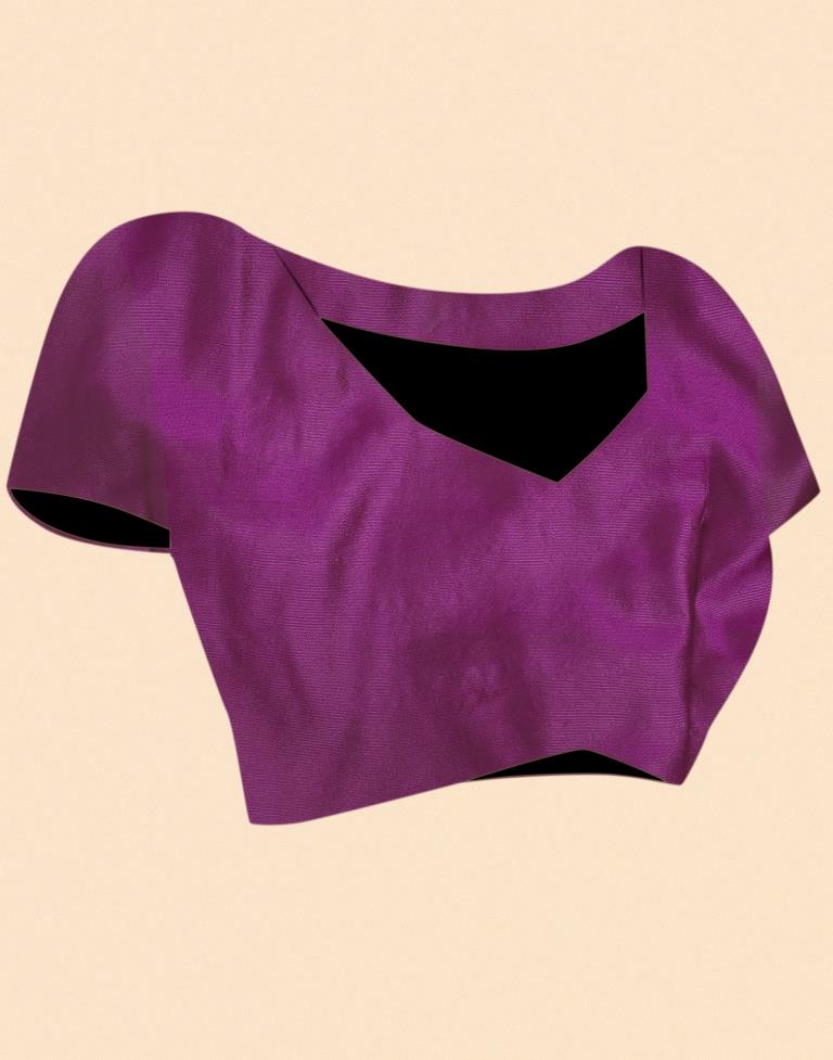 Purple Silk Weaving Saree