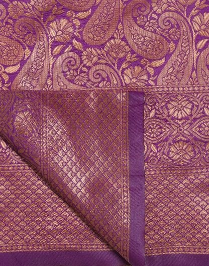Purple Silk Weaving Saree