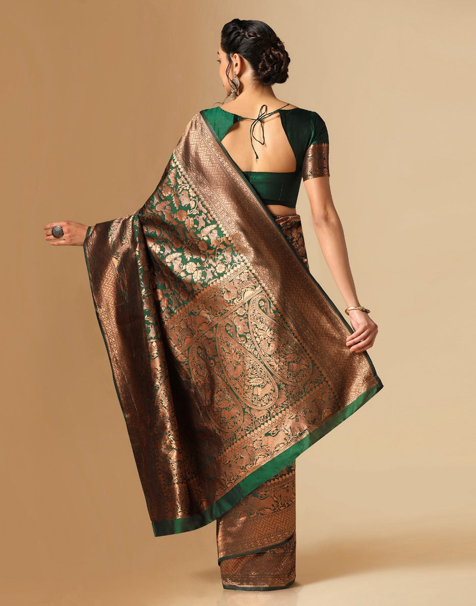 Green Silk Saree | Sudathi
