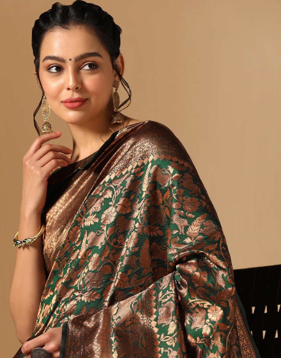 Green Silk Saree | Sudathi
