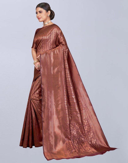 Maroon Silk Saree | Leemboodi
