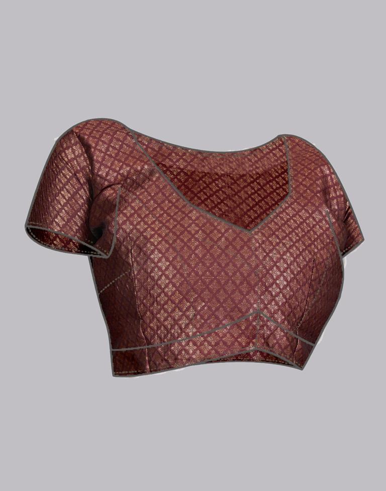 Maroon Silk Saree | Leemboodi