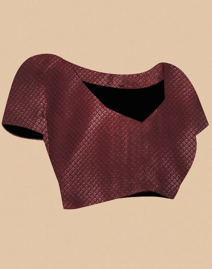 Maroon Silk Saree | Leemboodi