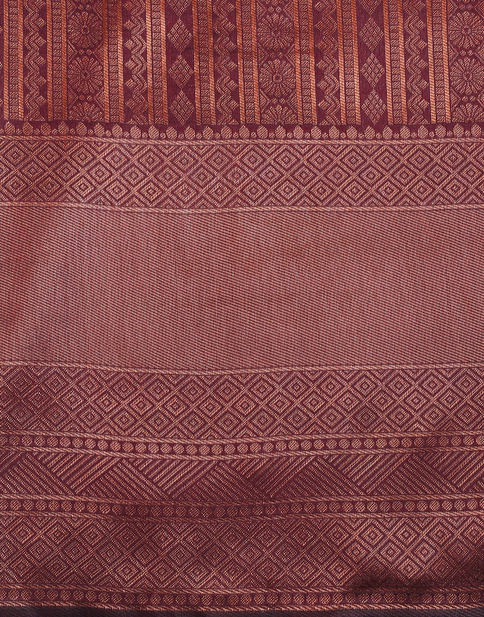 Maroon Silk Saree | Leemboodi