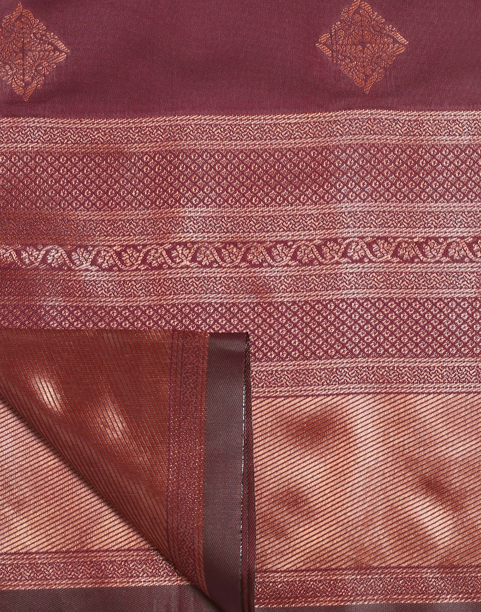 Maroon Silk Saree | Leemboodi