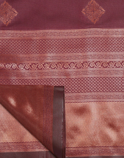 Maroon Silk Saree | Leemboodi