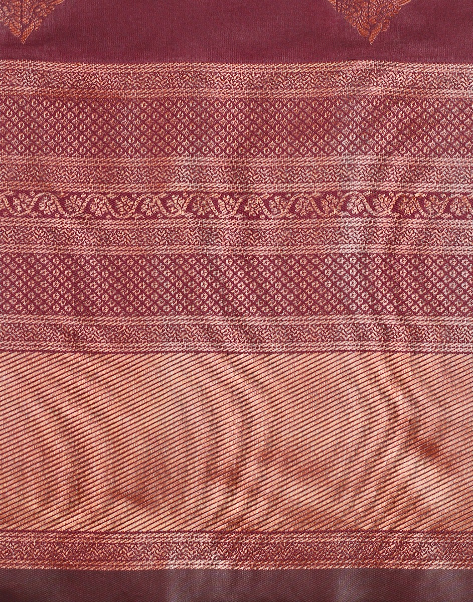 Maroon Silk Saree | Leemboodi