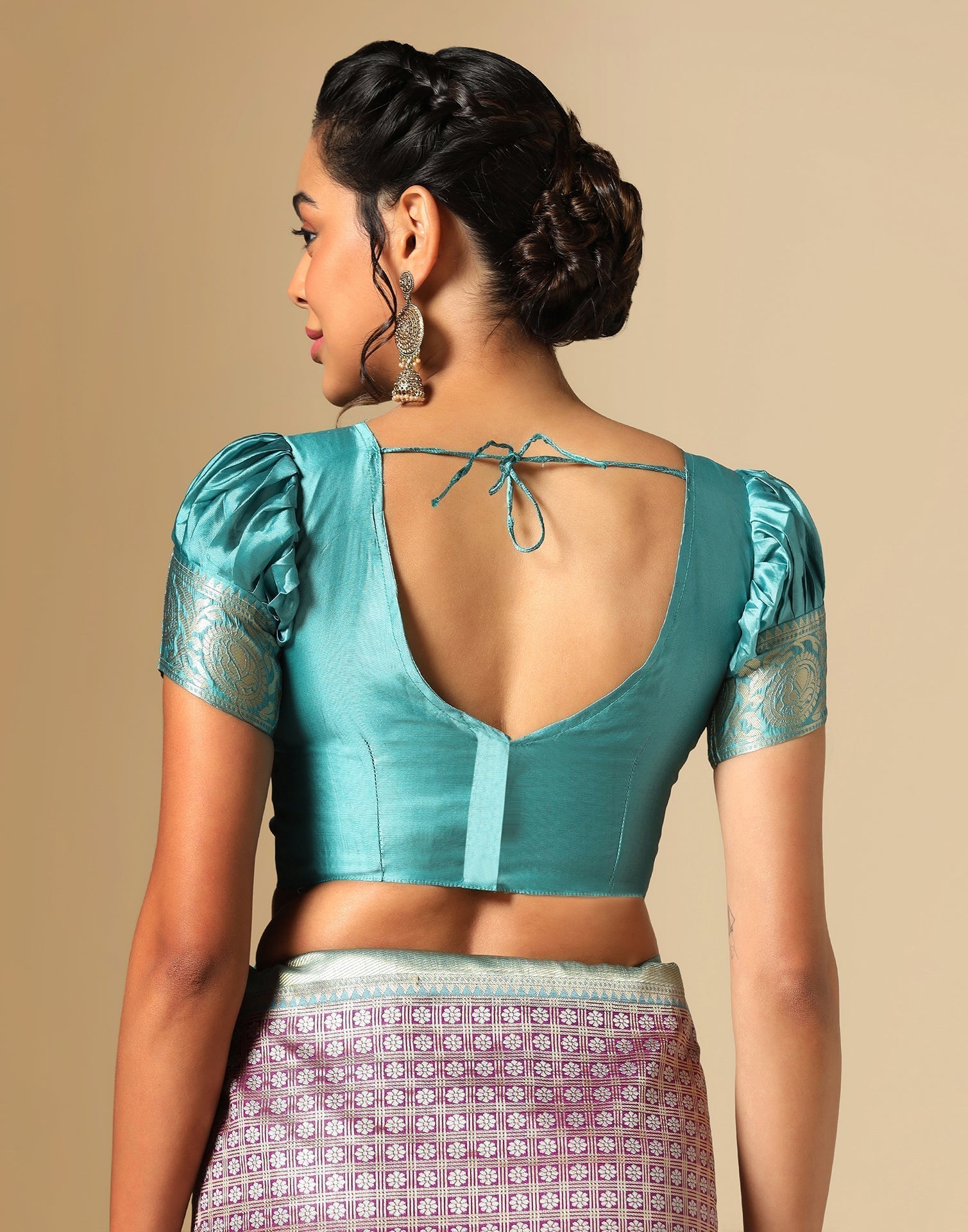 Purple Silk Jacquard Saree | Sudathi