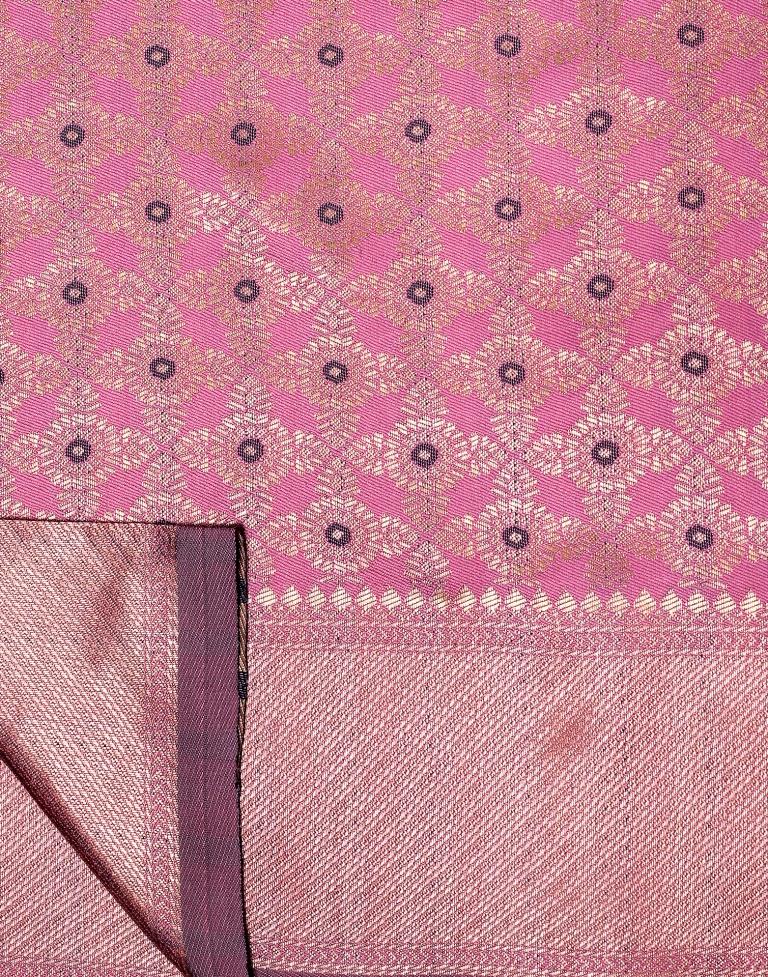 Light Pink Silk Weaving Saree