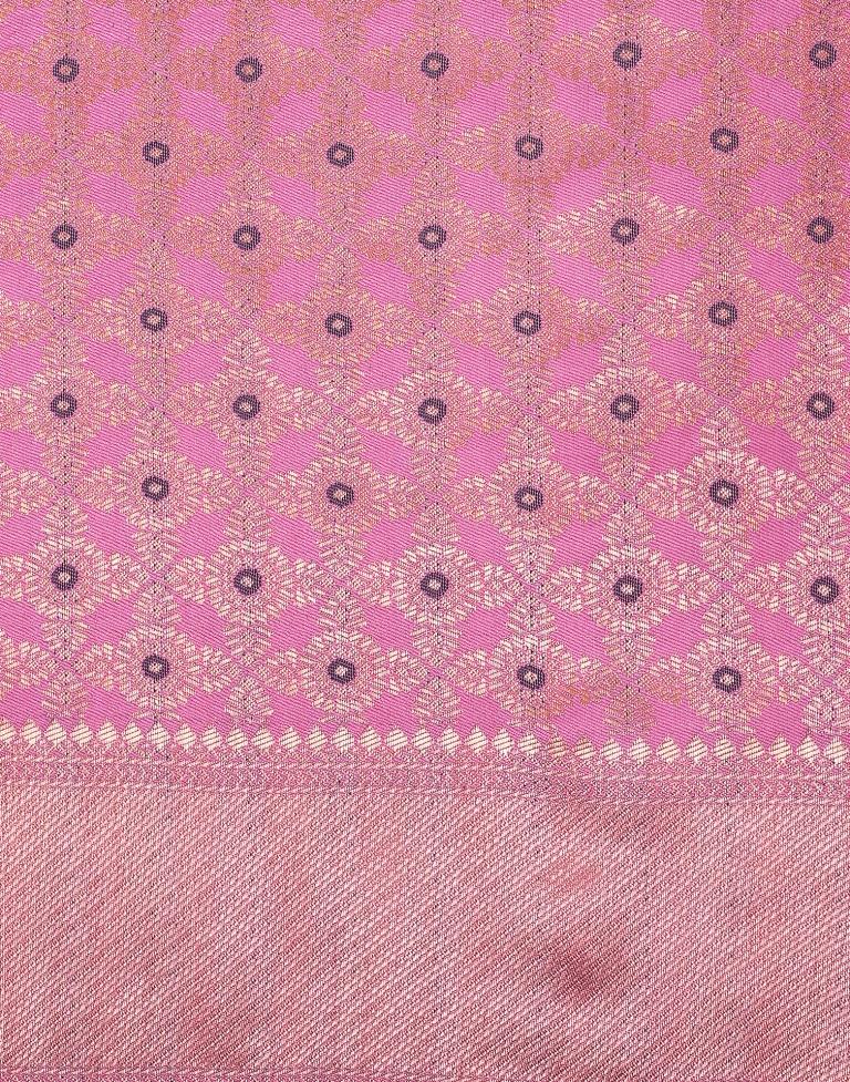 Light Pink Silk Weaving Saree