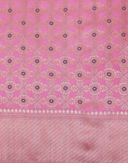Light Pink Silk Weaving Saree