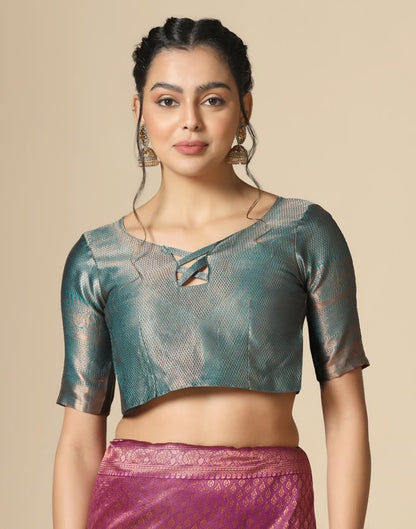 Purple Silk Weaving Saree