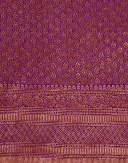 Purple Silk Weaving Saree