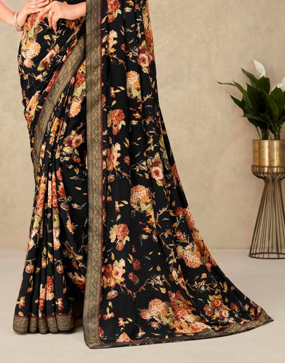 Black Silk Saree | Leemboodi