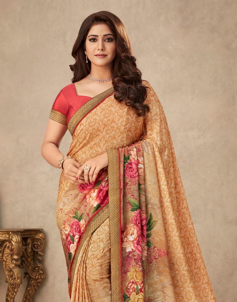 Light Brown Silk Saree | Leemboodi