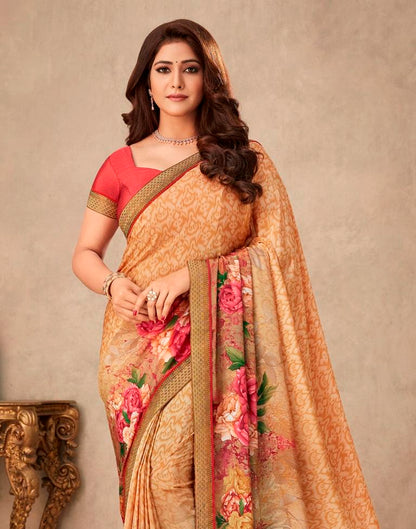 Light Brown Silk Saree | Leemboodi