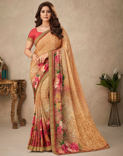 Light Brown Silk Saree | Leemboodi