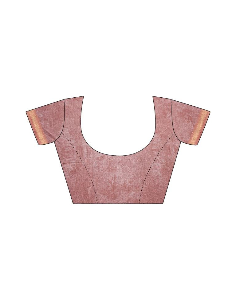 Peach Georgette Saree | Leemboodi