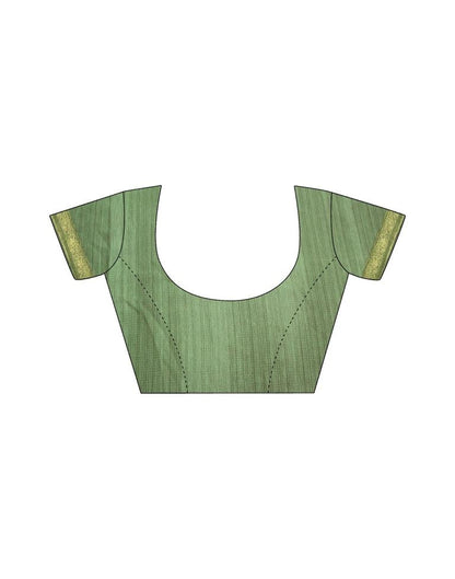 Olive Green Georgette Saree | Leemboodi