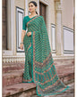 Rama Green Georgette Saree | Leemboodi