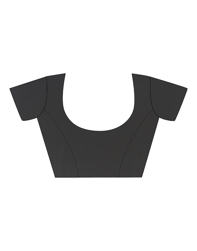 Dark Grey Georgette Saree | Leemboodi