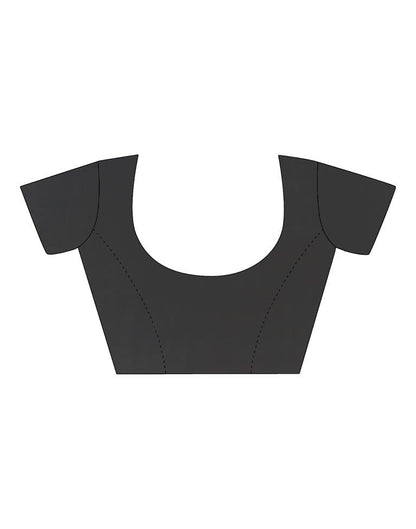 Dark Grey Georgette Saree | Leemboodi